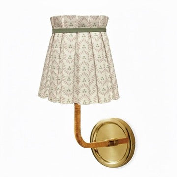 Pleated fabric lampshade - fits the Serena and Lily Larkspur sconce