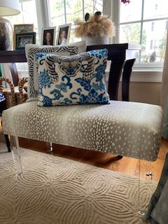Blue Tiger Lumbar Pillow