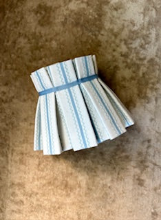 Pleated fabric lampshade for tabletop lamp - listing for Cheyenne