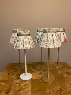 PAIR of pleated lampshades for tabletop lamp - Thibaut Julian