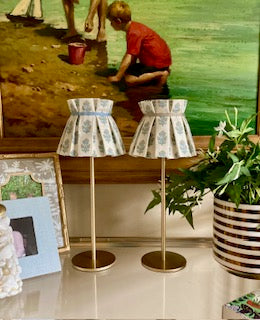 PAIR of pleated lampshades for tabletop lamp - Thibaut Julian
