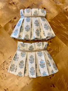PAIR of pleated lampshades for tabletop lamp - Thibaut Julian