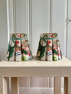 Custom pleated lampshades - listing for Amy