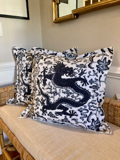 Scalamandre dragon pillow