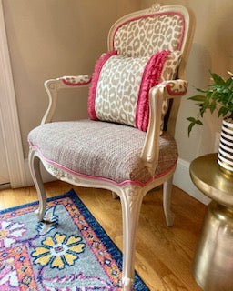 "If Chanel was a chair" Vintage refinished armchair