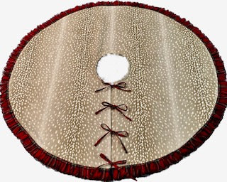 Christmas tree skirt - antelope fabric