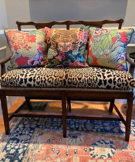 Tiger pillow in Slate