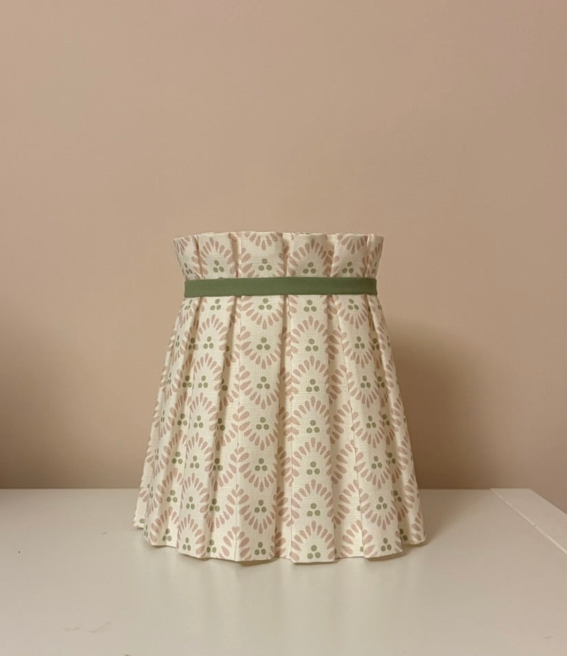 Pleated fabric lampshade - fits the Serena and Lily Larkspur sconce