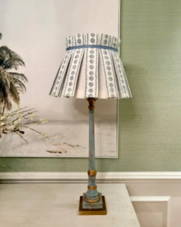Pleated pair of lampshades - Custom listing for Pat