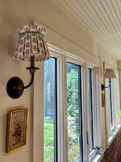 Pleated sconce lampshade - custom